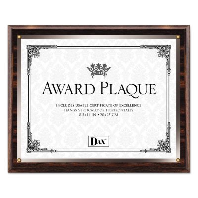 Dax - Insertable Plaque, 8 1/2 x 11 -  Walnut
