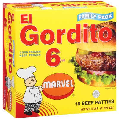 Marvel® El Gordito Beef Patties - 16/6 oz.