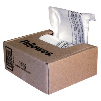 Fellowes Powershred Shredder Bags - 10 Gallon capacity - 100 Pack