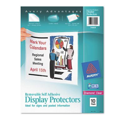 Avery Top-Load Display Sheet Protectors - Letter - 10 ct.