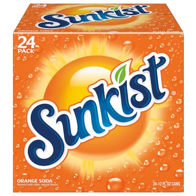 Sunkist Orange Soda - 12 oz. cans - 24 pk.