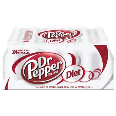 Diet Dr Pepper - 16.9 oz. bottles - 24 pk.