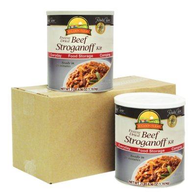 Augason Farms Freeze-Dried Beef Stroganoff - 2 pk.