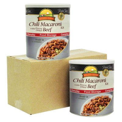 Augason Farms Chili Macaroni with Freeze-Dried Beef - 2 pk.