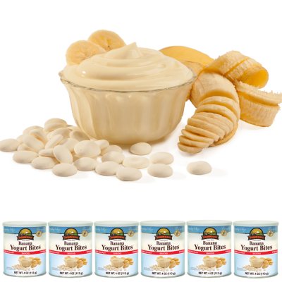 Augason Farms Freeze Dried Yogurt Bites - Banana - 6 ct.