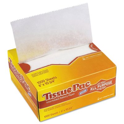 Dixie - Tissue Pac, Dry Wax Paper, All Purpose, Light Weight, 6" x 10 3/4" - 1,000 Sheets