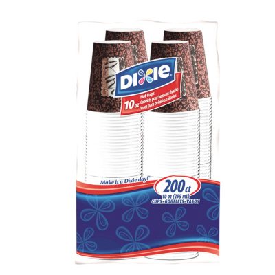 Dixie Hot Paper Cups, 10 oz. (200 ct.)