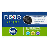 Dixie Perfectouch Domed Hot Cup Lids - 500 Ct.