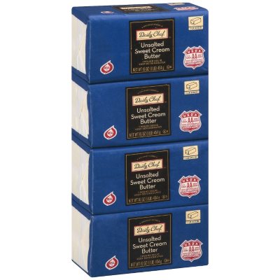 Daily Chef™ Unsalted Sweet Cream Butter - 1 lb. - 4 ct.