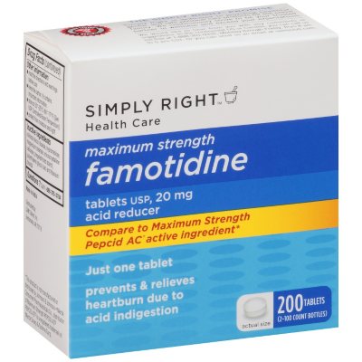famotidine mg tablets each acid reducer simply right