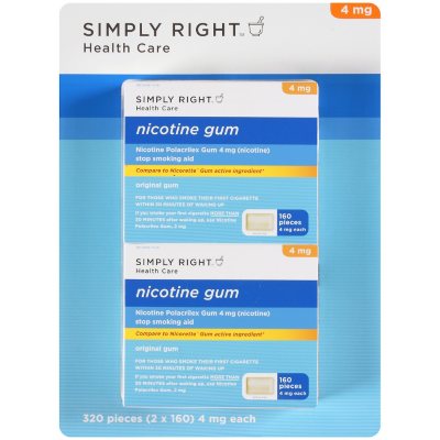 Simply Right™ Original Nicotine Gum - 160 pc. - 2 pk.