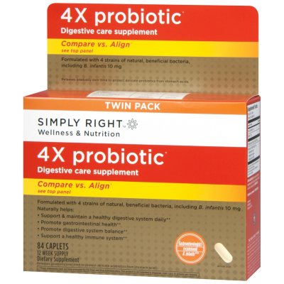 Simply Right™ 4X Probiotic Digestive Care Supplement - 84 ct.