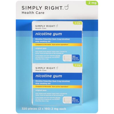 Simply Right™ Original Nicotine Gum - 160 pc. - 2 pk.