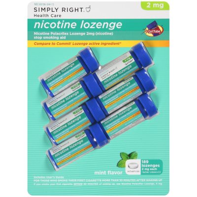 Simply Right™ Mint Flavor Nicotine Lozenge - 27 pc. - 7 pk.