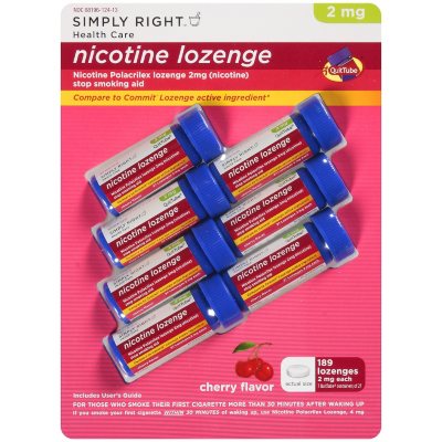 Simply Right™ Cherry Flavor Nicotine Lozenge - 27 pc. - 7 pk.