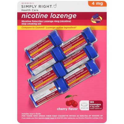Simply Right™ Cherry Flavor Nicotine Lozenge - 27 pc. - 7 pk.