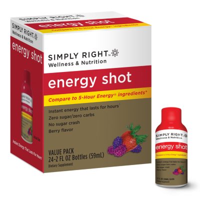 Simply Right Energy Shot - Value Pack - 24 ct.
