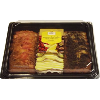 Artisan Fresh Gourmet Loaf Cakes Sliced Variety Pack - 48 oz.