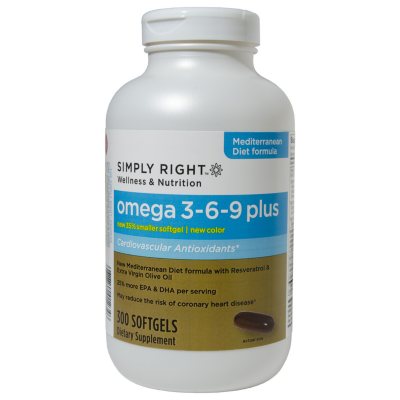 Simply Right Omega 3-6-9 Plus - 300 ct.