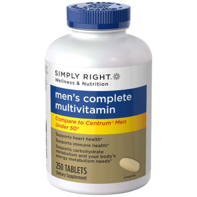 Simply Right Men's Complete Multivitamin - 250 ct.