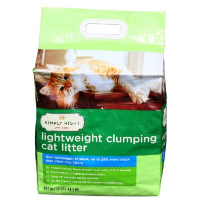 Simply Right Lightweight Clumping Cat Litter - 32 lbs.