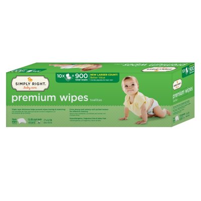 Simply Right Baby Care Premium Wipes - 900 ct.