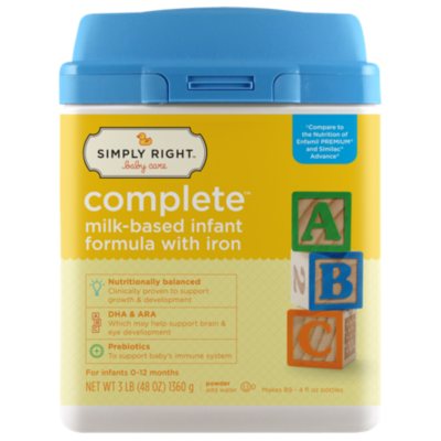 Simply Right - Complete Infant Formula, 48 Oz. - 1 Pk. - Sam's Club