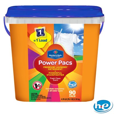 Member's Mark Power Pacs Laundry Detergent - 90 ct.