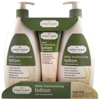 Simply Right Moisturizing Lotion - 24 fl oz. - 2 pk. + 1 - 2.5 fl oz.