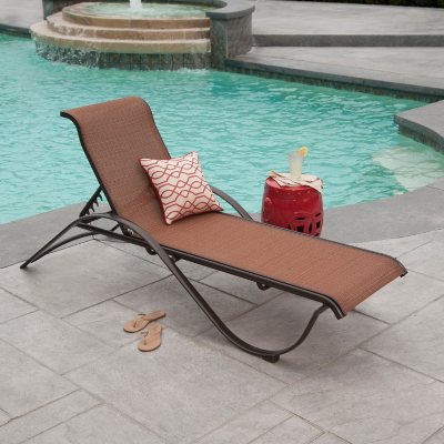 chaise lounge stack aluminum commercial sling member mark samsclub