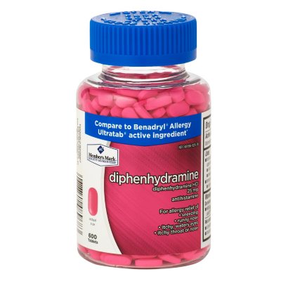 UPC 078742089683 product image for Member's Mark 25mg Diphenhydramine Allergy (600 ct.) | upcitemdb.com