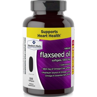 UPC 078742093833 product image for Member's Mark 1300mg Flaxseed Oil Dietary Supplement (325 ct.) | upcitemdb.com