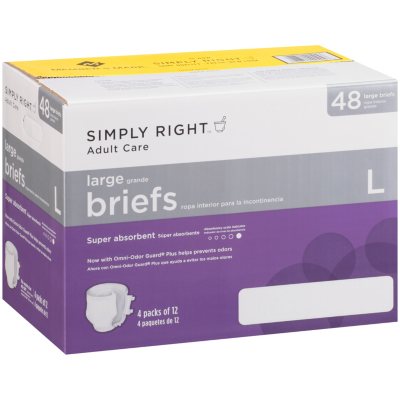Simply Right Adult Care Briefs - Large - 48 ct.