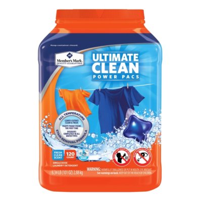 Member's Mark Power Pacs Laundry Detergent (120 ct.)