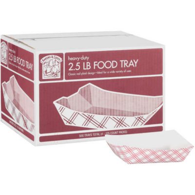 Bakers & Chefs Food Tray - 2.5 lbs. - 500 ct.