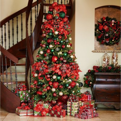 7.5 ft Member's Mark Artificial Pre-Lit Scotch Pine Christmas Tree - Sam's Club