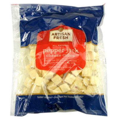 Artisan Fresh Pepper Jack Cheese Cubes - 2 lb.