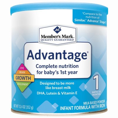 Member's Mark Infant Formula, Advantage (12.4 oz.)