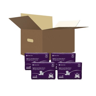 Member's Mark Overnight Maximum Absorbency Pads, Long (120 ct.)