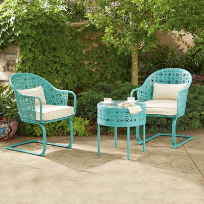 Member's Mark Parker 3-Piece Bistro Set, Blue - Sam's Club