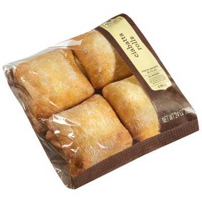 Artisan Fresh Ciabatta Rolls - 8 ct.