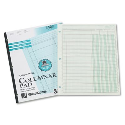 UPC 078910772034 product image for Accounting Pad/Three 8-Unit Columns - 50-Sheet Pad | upcitemdb.com