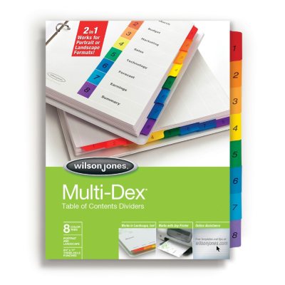 UPC 078910908037 product image for Wilson Jones® Multi-Dex® Complete Index System | upcitemdb.com