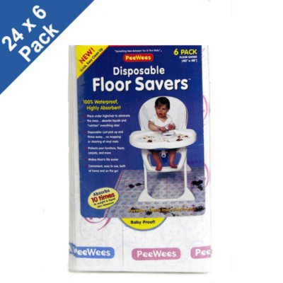 Disposable Floor Saver Pads - 24 x 6 pk.