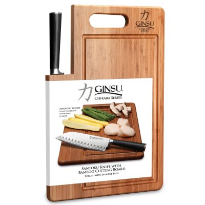 Ginsu's Chikara 7" Santoku with Cutting Board