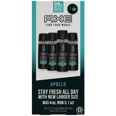 UPC 079400456847 product image for AXE XL Deodorant Body Spray, Apollo (5.1 oz, 4 pk.) | upcitemdb.com