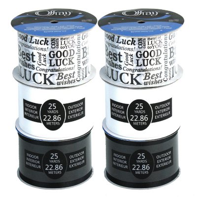 2.5" Good Luck Banner Ribbon Assortment - 6 pc.