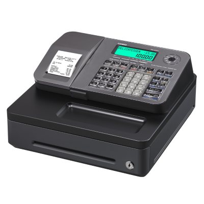 UPC 079767510633 product image for Casio SES100SC Thermal Print Cash Register, Silver | upcitemdb.com