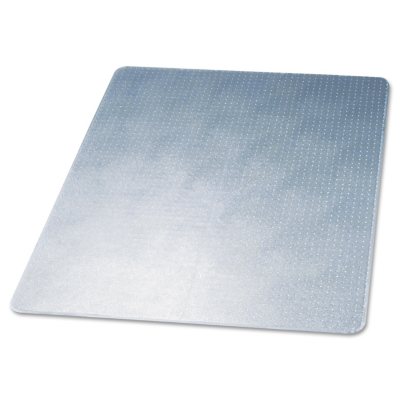  Deflect-O - SuperMat Studded Beveled Mat for Medium Pile Carpet, 46w x 60h, Clear