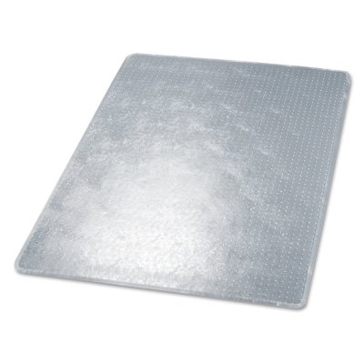  Deflect-O - RollaMat Studded Beveled Mat, Medium Pile Carpet, 46w x 60h, Clear